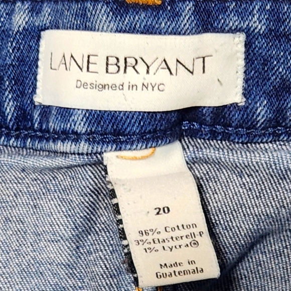 Lane Bryant High Rise Straight Crop Capri with Soft Worn-In Look-Size 20 - Picture 6 of 7